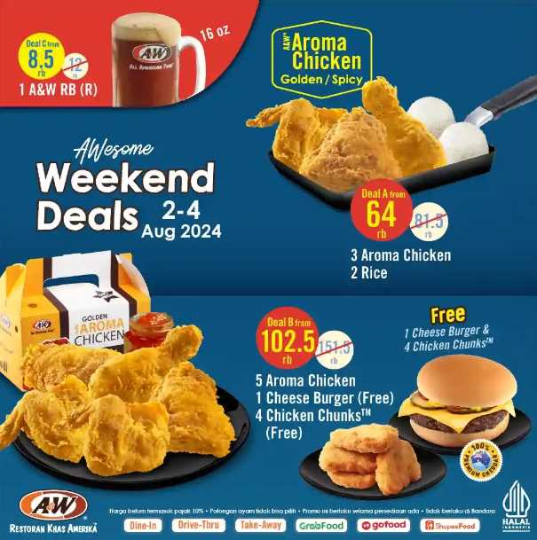 Promo A&W Weekend Deals Terbaru